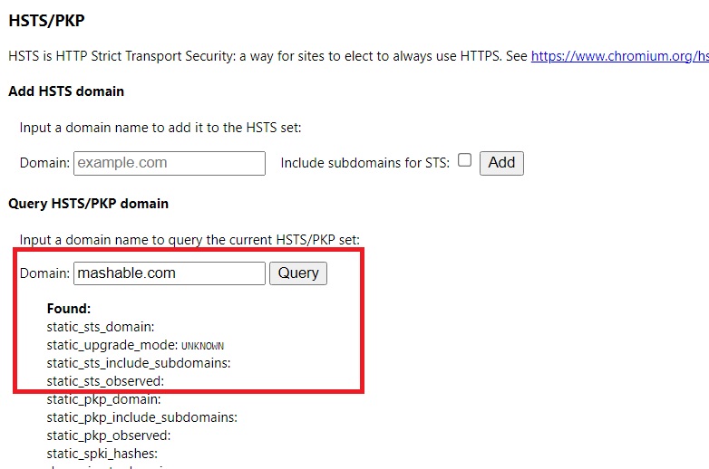 Strict Transport Security (HSTS) - Chrome 3